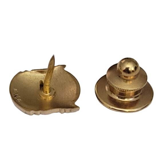 10k Yellow Gold United Air Lines Service Lapel Tie Pin - Picture 4 of 8